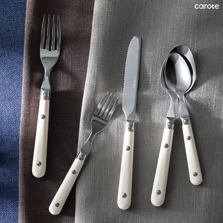 CAROTE - Helsinki Collection 30 Pieces Flatware Set, Stainless Steel