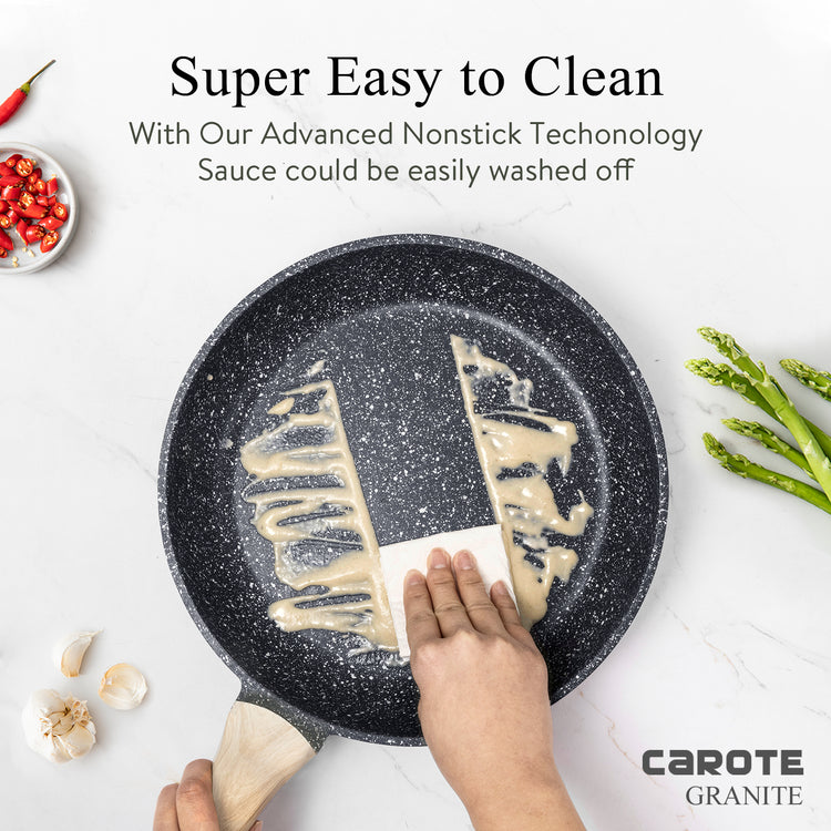 Carote Classic Granite 8 Pcs Cookware Set