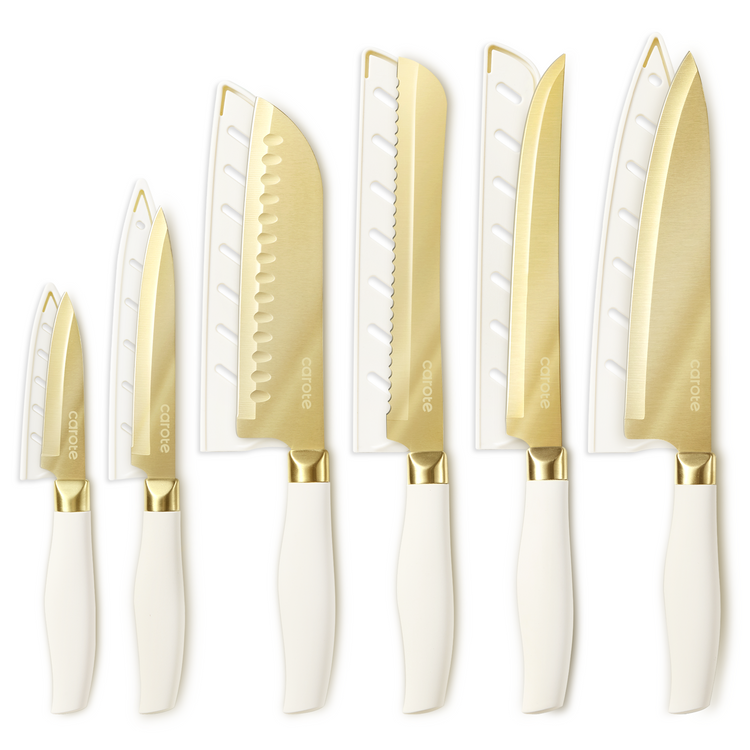 Carote 12pcs knife set-golden