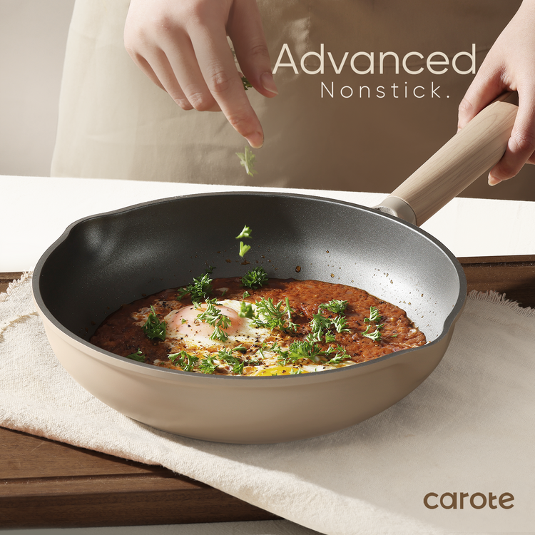 CAROTE Cosy-Collection 13 Pieces Nonstick Cookware Set, Pans and Pots, PFOA free