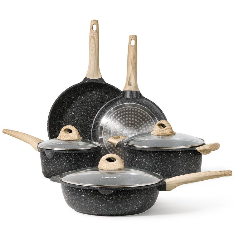 Carote Classic Granite 8 Pcs Cookware Set