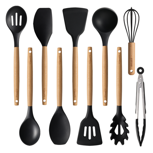 Carote 10pcs cooking utensil set-black